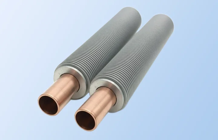 Bimetallic G-Type Fin Tubes close-up